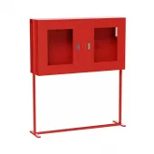 Щит пожарный закрытый со стойкой (2 двери оргстекло)