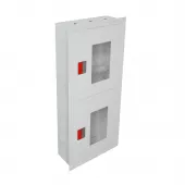 Шкаф пожарный ШПК-320 ВОБ встроенный открытый белый